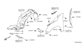 Diagram for 2021 Nissan Altima Fender - 63101-6CA0A