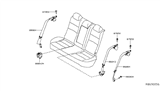 Diagram for 2019 Nissan Altima Seat Belt - 88884-6CA8A