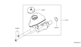 Diagram for 2021 Nissan Altima Brake Master Cylinder Reservoir - 46010-6CA0A