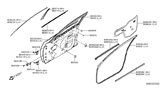 Diagram for 2020 Nissan Sentra Door Hinge - 80401-6CA0A