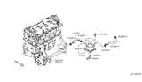 Diagram for Nissan Altima Engine Oil Cooler - 21305-6CA0A