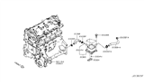 Diagram for 2021 Nissan Altima Oil Cooler Hose - 21306-6CA2A