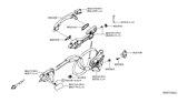 Diagram for Nissan Door Latch Assembly - 80501-6CA1B