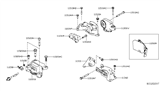 Diagram for Nissan Altima Engine Mount Torque Strut - 11332-6CA0A