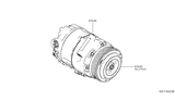 Diagram for Nissan Altima A/C Clutch - 92660-6CA0A