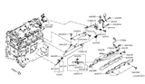 Diagram for 2009 Nissan Altima Fuel Injector O-Ring - 16618-5M100