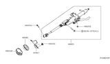 Diagram for 2019 Nissan Altima Steering Column - 48805-6CA1A