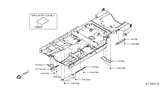 Diagram for 2019 Nissan Altima Exhaust Heat Shield - 74753-6CC0A