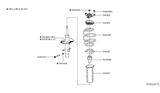 Diagram for Nissan Shock And Strut Mount - 54320-6CA0A