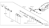 Diagram for 2020 Nissan Altima Axle Shaft - 39101-6CA0A