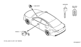 Diagram for Nissan Altima Ignition Lock Cylinder - 99810-6CA0A