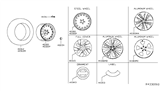 Diagram for 2020 Nissan Altima Spare Wheel - 40300-6AM3A