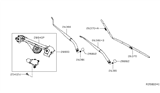 Diagram for 2022 Nissan Altima Wiper Arm - 28886-6CA0A