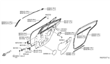 Diagram for 2019 Nissan Altima Door Moldings - 82821-6CA1A