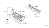 Diagram for Nissan Altima Grille - 62310-6CA1A