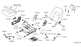 Diagram for Nissan Seat Cover - 87320-6CA0A