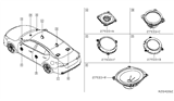 Diagram for 2022 Nissan Altima Car Speakers - 281E1-6CA2A