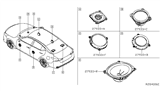 Diagram for 2020 Nissan Altima Car Speakers - 281E1-6CA2A