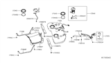 Diagram for Nissan Altima Fuel Pump Gasket - 17342-4KH0A