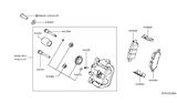 Diagram for 2020 Nissan Altima Brake Caliper Piston - 44126-JA01B