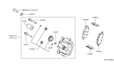 Diagram for 2012 Nissan Maxima Brake Caliper Repair Kit - 44126-JA01B