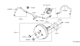 Diagram for Nissan Brake Booster - 47210-6CA0A