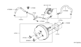 Diagram for 2019 Nissan Altima Brake Booster Vacuum Hose - 47472-6CB0A