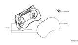 Diagram for 2020 Nissan Altima Speedometer - 24810-6CA0A