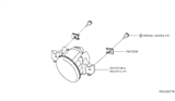 Diagram for 2019 Nissan Altima Fog Light - 26155-6CA0A