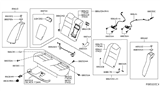 Diagram for 2019 Nissan Altima Armrest - 88700-6CA0A