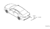 Diagram for 2019 Nissan Altima Spoiler - 96030-6CA0H