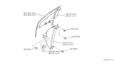 Diagram for 1993 Nissan Maxima Window Motor - 80731-85E00