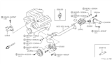 Diagram for Nissan Thermostat - 21200-85E00