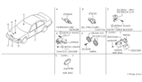 Diagram for 1994 Nissan Maxima Horn - 25620-85E10