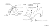 Diagram for 1991 Nissan Maxima Fender - 63101-85E30