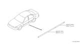 Diagram for 1990 Nissan Maxima Door Moldings - 82870-85E15