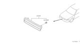 Diagram for 1992 Nissan Maxima Grille - F2310-96E25