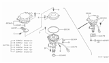 Diagram for 1989 Nissan Maxima Distributor Cap - 22162-85E00