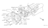 Diagram for 1993 Nissan Maxima Timing Cover - 13501-85E01