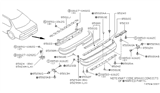 Diagram for 1990 Nissan Maxima Bumper - 85022-85E25