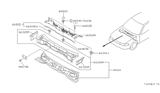 Diagram for 1992 Nissan Maxima Weather Strip - 66830-85E00