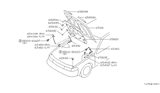 Diagram for Nissan Maxima Hood - 65100-85E30