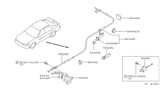 Diagram for 1994 Nissan Maxima Fuel Door Release Cable - 78822-85E00