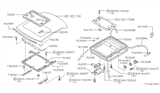 Diagram for 1989 Nissan Maxima Weather Strip - 91346-85E10