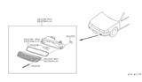 Diagram for 1991 Nissan Maxima Side Marker Light - 26131-85E00