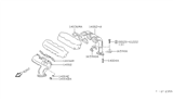 Diagram for 1993 Nissan Maxima Exhaust Manifold Gasket - 14036-97E05