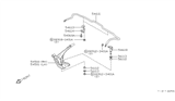 Diagram for 1991 Nissan Maxima Sway Bar Bushing - 54613-85E00