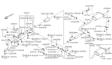 Diagram for 1992 Nissan Maxima Exhaust Heat Shield - 20520-96E00