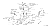 Diagram for 1989 Nissan Maxima Fuel Tank Strap - 17406-85E00