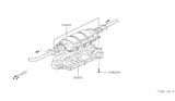 Diagram for 1990 Nissan Maxima Exhaust Heat Shield - 20852-85E00